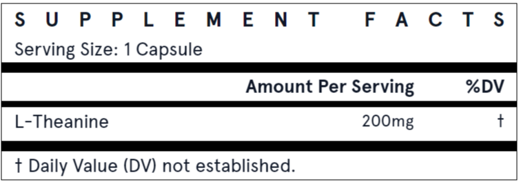 Jarrow Formulas Theanine, 200mg - 60 vcaps