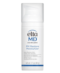 EltaMD PM Restore Facial Moisturizer 48g Night Repair Hydrating Cream UK