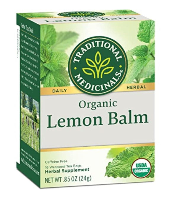 Traditional medicinals herbal tea organic lemon balm