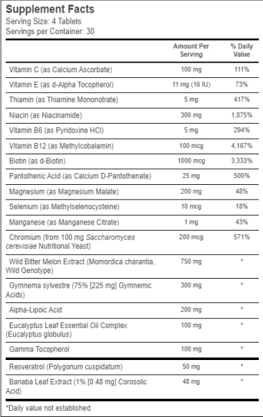 Jarrow Formulas Glucose Optimizer - 120 tabs