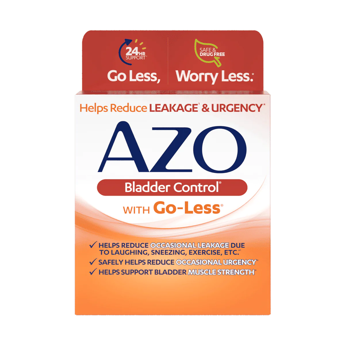 Azo bladder control. Reduce leakage and support bladder muscle strength. 