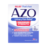 Azo urinary pain relief maximum strength. Strongest UTI pain reliever available and targets pain. 