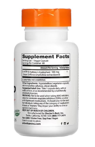 doctor's best 5htp supplement facts