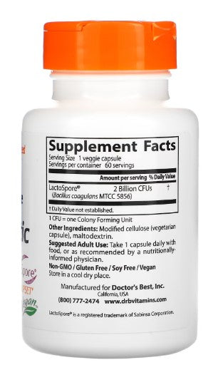 doctor's best digestive support supplement facts