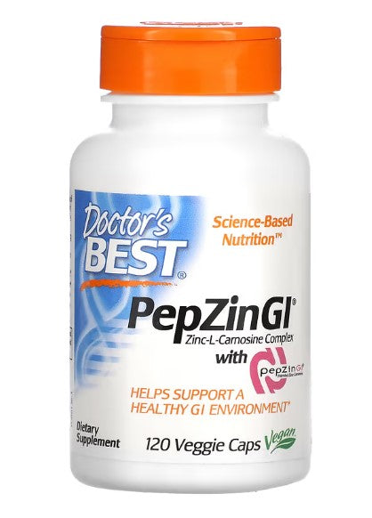 doctor's best pepzin GI, Zinc complex 120 veggie caps