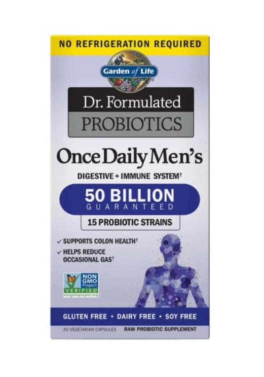 Garden of Life Dr. Formulated Once Daily Men 50-Billion Probiotics 30 Vegetarian Capsules