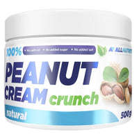 Allnutrition Healthy 100% Peanut Cream Crunch - 500g | Great for Spreads & Smoothies