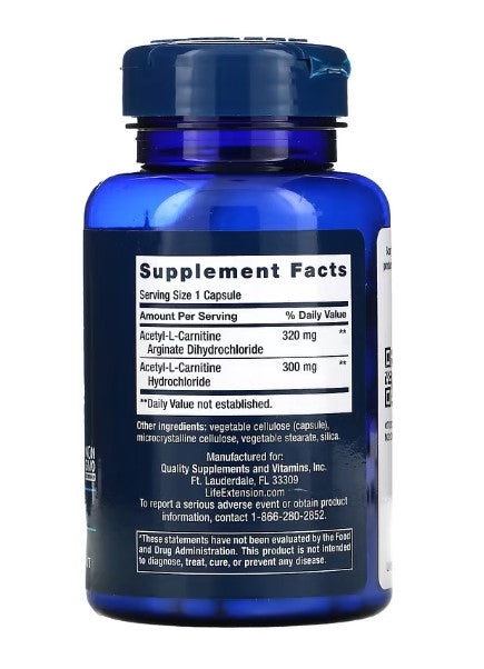 Life Extension, Acetyl-L-Carnitine Arginate - 90 vcaps