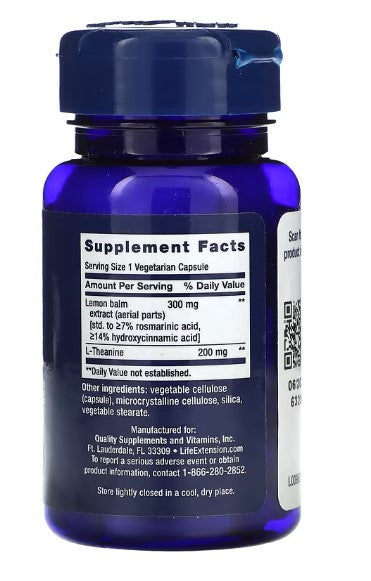 life extension enhanced stress relief supplement facts