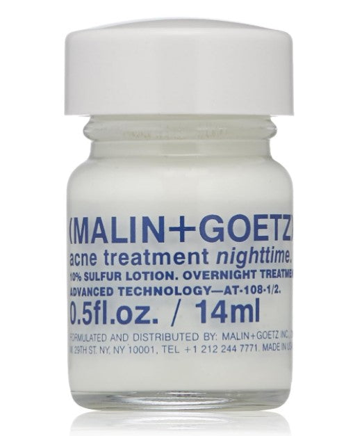 malin + goetz acne treatment nighttime lotion 14ml 0.5oz