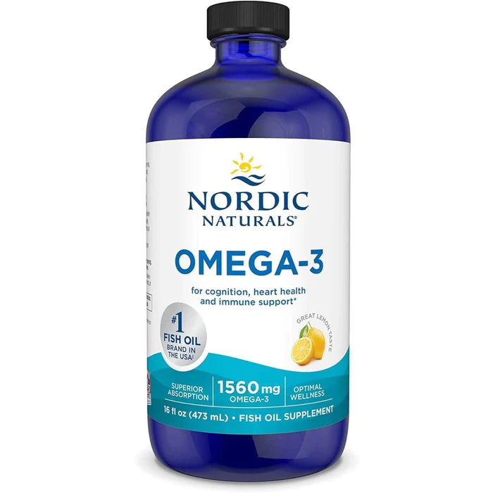 Nordic Naturals Omega-3, 1560mg Lemon - 473 ml.