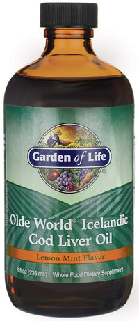 Garden of Life Olde World Icelandic Cod Liver Oil, Lemon Mint - 236 ml