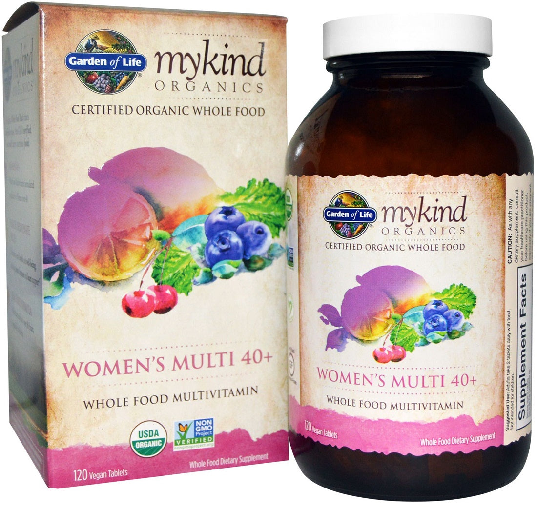 Garden of Life Mykind Organics Women's Multi 40+ - 120 vegan tablets