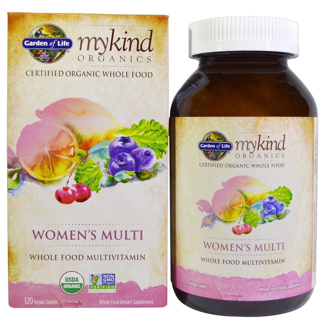 Garden of Life Mykind Organics Women's Multi - 120 vegan tablets