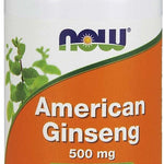 NOW Foods American Ginseng 500mg - 100 Vegetarian Capsules | Natural Adaptogen for Stress Relief