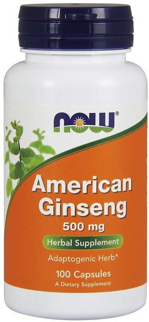 NOW Foods American Ginseng 500mg - 100 Vegetarian Capsules | Natural Adaptogen for Stress Relief