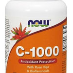 NOW Foods Vitamin C-1000 with Rose Hips & Bioflavonoids - 100 tablets