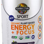 Garden of Life Organic Plant-Based Energy + Focus, Blackberry - 432g