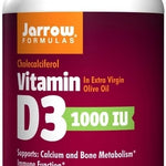 Jarrow Formulas Vitamin D3, 1000 IU - 200 softgels