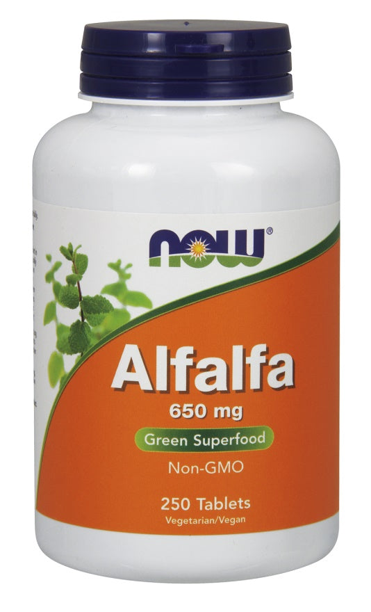 NOW Foods Buy Alfalfa 650mg Tablets (250 Count) | Natural Detox Supplement