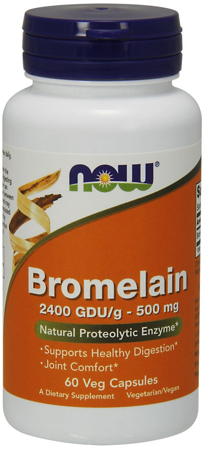 NOW Foods Bromelain, 500mg - 60 vcaps By NOW Foods
