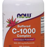NOW Foods Vitamin C-1000 Complex - Buffered with 250mg Bioflavonoids - 180 tabs