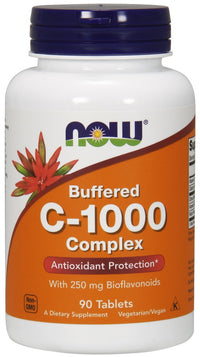 NOW Foods Vitamin C-1000 Complex - Buffered with 250mg Bioflavonoids - 90 tabs