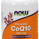 NOW Foods CoQ10 with Lecithin & Vitamin E, 200mg (Chewable) - 90 lozenges