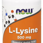 NOW Foods L-Lysine, 500mg - 100 tablets