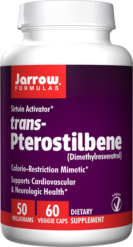 Jarrow Formulas trans-Pterostilbene, 50mg - 60 vcaps