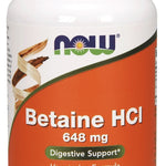 NOW Foods Betaine HCl, 648mg - 120 vcaps