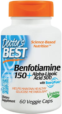 doctor's best benfotiamine 150 plus alpha lipoic acid 300 to maintain healthy glucose metabolism
