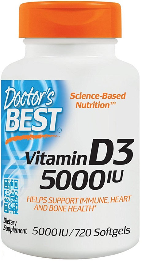 doctor's best vitamin d3 5000iu to support immune and heart health