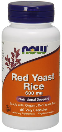 NOW Foods Red Yeast Rice, 600mg - 60 vcaps By NOW Foods