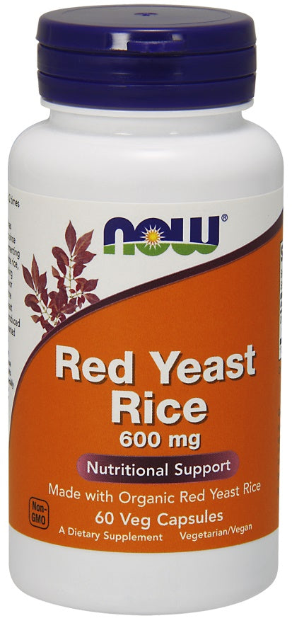 NOW Foods Red Yeast Rice, 600mg - 60 vcaps By NOW Foods