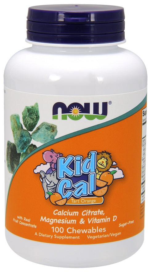 NOW Foods Kid Cal, Tart Orange - 100 chewables