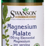 Swanson Magnesium Malate, 150mg Elemental Magnesium - 60 tablets