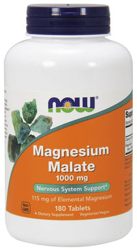 NOW Foods Magnesium Malate, 1000mg - 180 tabs