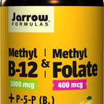 Jarrow Formulas Methyl B-12 & Methyl Folate, 400mcg Lemon - 100 lozenges