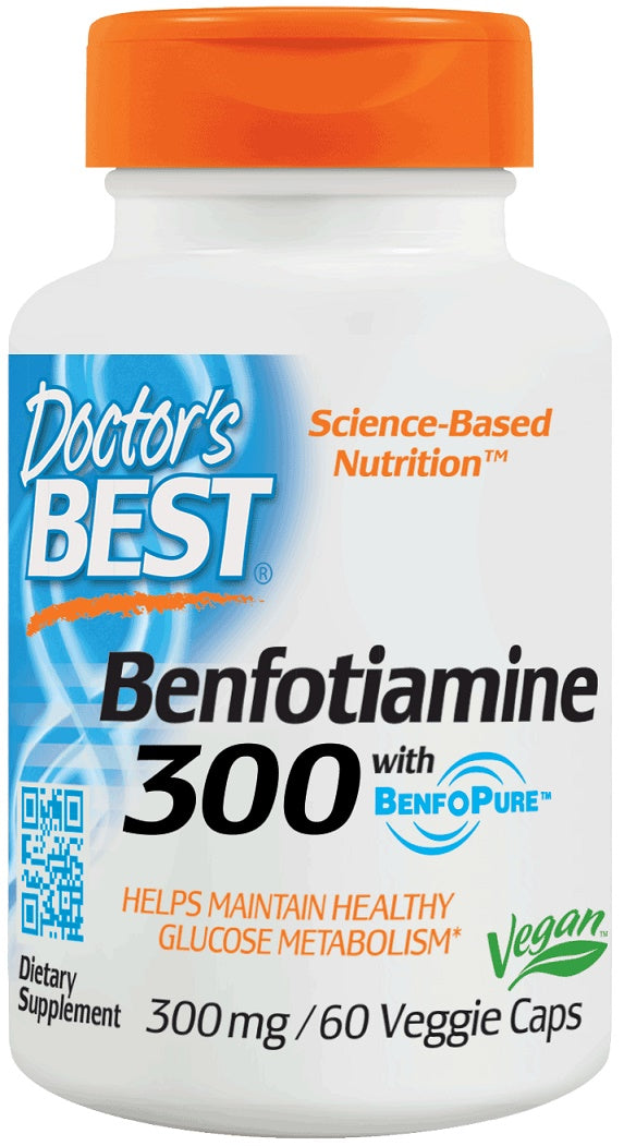 doctor's best benfotiamine 300mg to maintain glucose metabolism