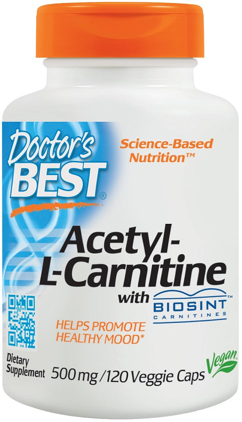 doctor's best acetyl l-carnitine with biosint to promote healthy mood