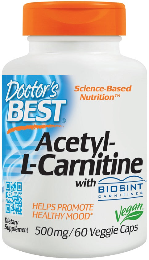 doctor's best acetyl-l-carnitine with biosint to promote healthy mood