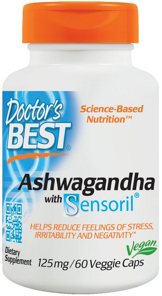 doctor's best ashwagandha to reduce stress, irritability and negativity.