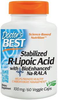 doctor's best stabilized r-lipoic acid to promote healthy carbohydrate management