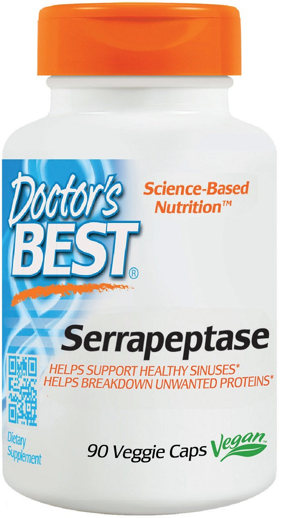 doctor's best serrapeptase to support healthy sinuses