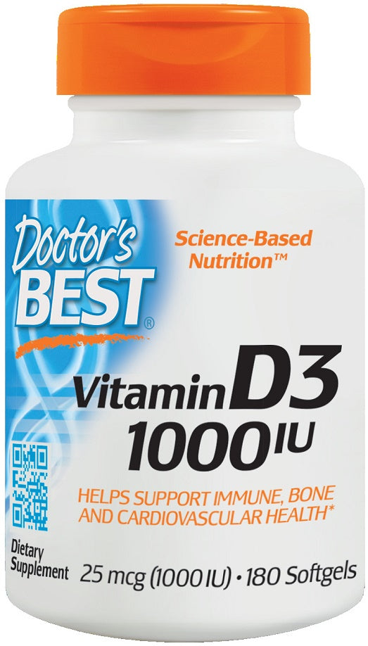 doctor's best vitamin d3 1000iu to support immune and bone health