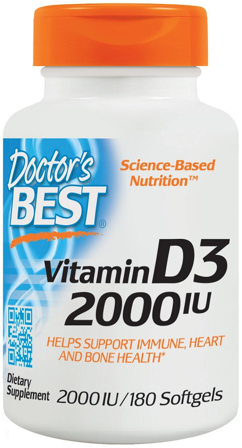 doctor's best vitamin d3 2000iu to support immune and heart health