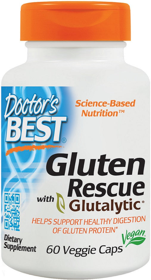 doctor's best gluten rescue with glutalytic to support healthy digestion