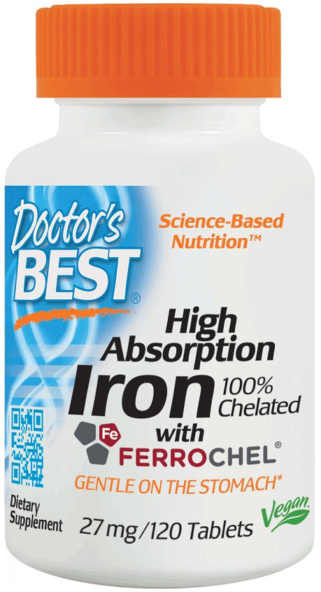 doctor's best high absorption iron with ferrochel