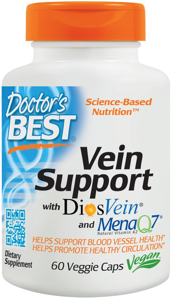 doctor's best vein support with diosvein to support blood health